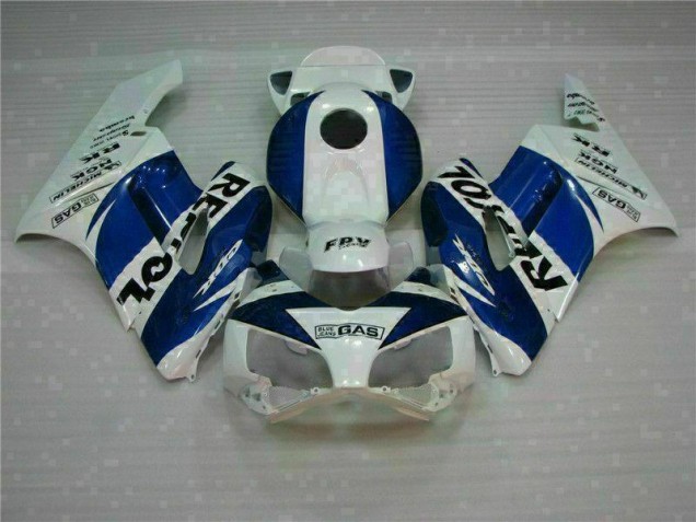 Branco Azul Repsol Carenagem Honda CBR 1000RR 2004-2005 Branco Azul Repsol Carenagem Honda CBR 1000RR 2004-2005