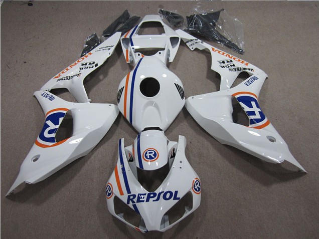 Branco Azul Repsol Carenagem Honda CBR 1000RR 2006-2007 Branco Azul Repsol Carenagem Honda CBR 1000RR 2006-2007
