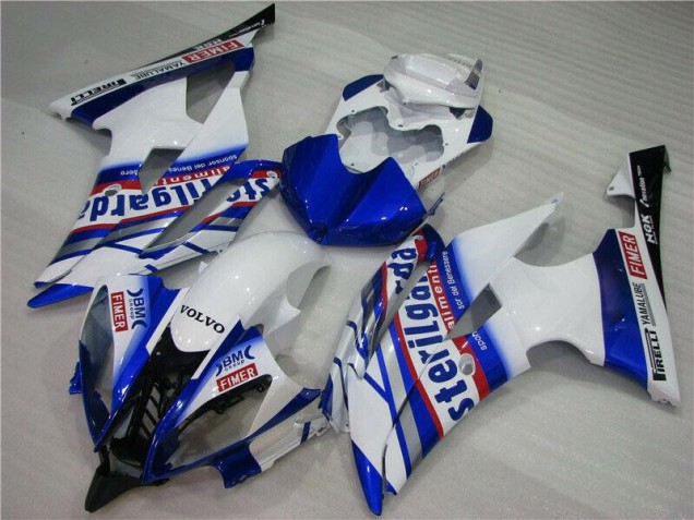 Branco Azul Sterilgarda Volvo Carenagem Yamaha R6 2008-2016 Branco Azul Sterilgarda Volvo Carenagem Yamaha R6 2008-2016