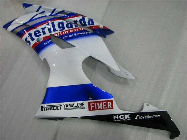 Branco Azul Sterilgarda Volvo Carenagem Yamaha R6 2008-2016 Branco Azul Sterilgarda Volvo Carenagem Yamaha R6 2008-2016