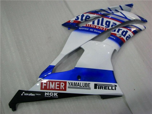 Branco Azul Sterilgarda Volvo Carenagem Yamaha R6 2008-2016 Branco Azul Sterilgarda Volvo Carenagem Yamaha R6 2008-2016