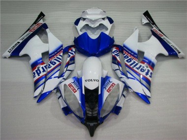 Branco Azul Sterilgarda Volvo Carenagem Yamaha R6 2008-2016