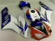 Branco Azul Vermelho Carenagem Honda CBR 1000RR 2004-2005 Branco Azul Vermelho Carenagem Honda CBR 1000RR 2004-2005