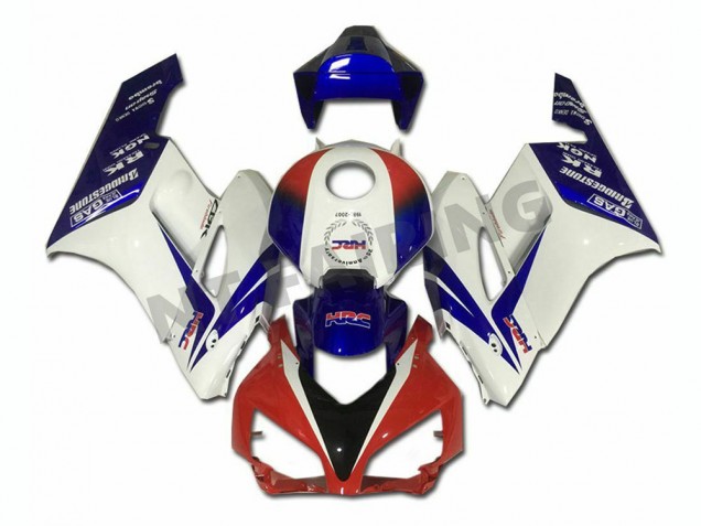 Branco Azul Vermelho Carenagem Honda CBR 1000RR 2004-2005 Branco Azul Vermelho Carenagem Honda CBR 1000RR 2004-2005