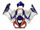 Branco Azul Vermelho Carenagem Honda CBR 1000RR 2004-2005 Branco Azul Vermelho Carenagem Honda CBR 1000RR 2004-2005