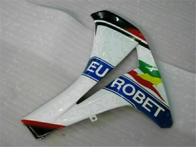 Branco Azul Vermelho Eurobet Lee Carenagem Honda CBR 1000RR 2008-2011 Branco Azul Vermelho Eurobet Lee Carenagem Honda CBR 1000RR 2008-2011