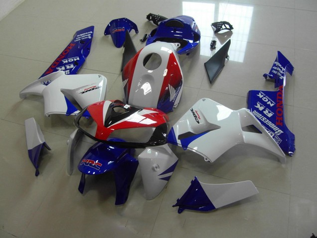 Branco Azul Vermelho HRC Abs Kits Carenagem Honda CBR 600RR 2005-2006 Branco Azul Vermelho HRC Abs Kits Carenagem Honda CBR 600RR 2005-2006