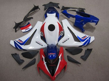 Branco Azul Vermelho HRC Kits Carenagem Honda CBR 1000RR 2008-2011