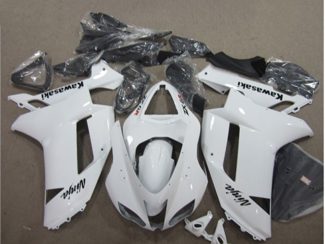 Branco Carenagem Kawasaki ZX6R 2007-2008 Branco Carenagem Kawasaki ZX6R 2007-2008