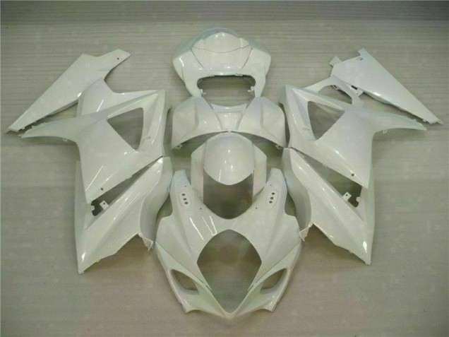 Branco Carenagem Suzuki GSXR 1000 K7 2007-2008 Branco Carenagem Suzuki GSXR 1000 K7 2007-2008