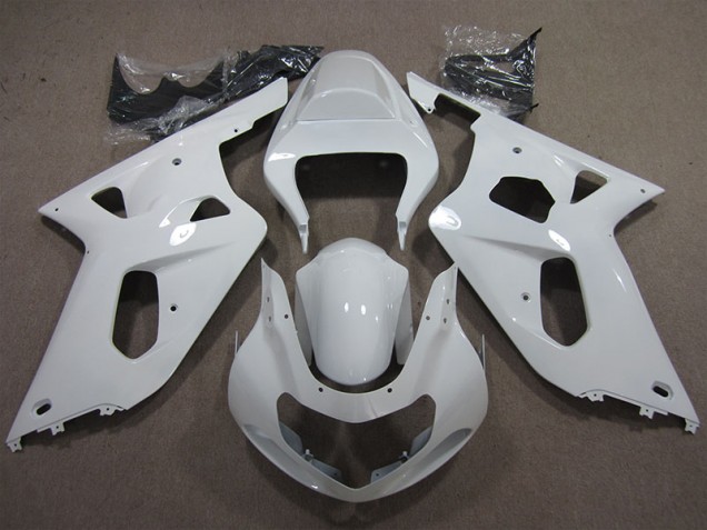 Branco Carenagem Suzuki GSXR 600 K1 K2 K3 2001-2003 Branco Carenagem Suzuki GSXR 600 K1 K2 K3 2001-2003