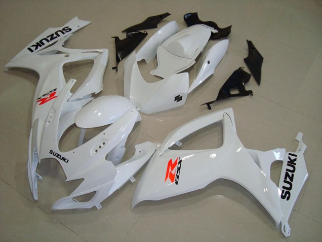 Branco Carenagem Suzuki GSXR 750 K6 2006-2007 Branco Carenagem Suzuki GSXR 750 K6 2006-2007