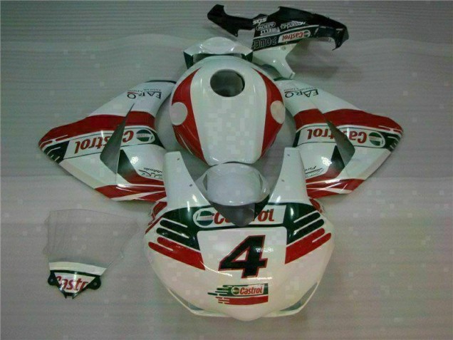 Branco Castrol 4 Carenagem Honda CBR 1000RR 2008-2011 Branco Castrol 4 Carenagem Honda CBR 1000RR 2008-2011