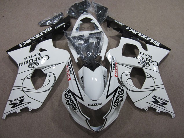 Branco Corona Extra Motul Carenagem Suzuki GSXR 600 K4 2004-2005 Branco Corona Extra Motul Carenagem Suzuki GSXR 600 K4 2004-2005