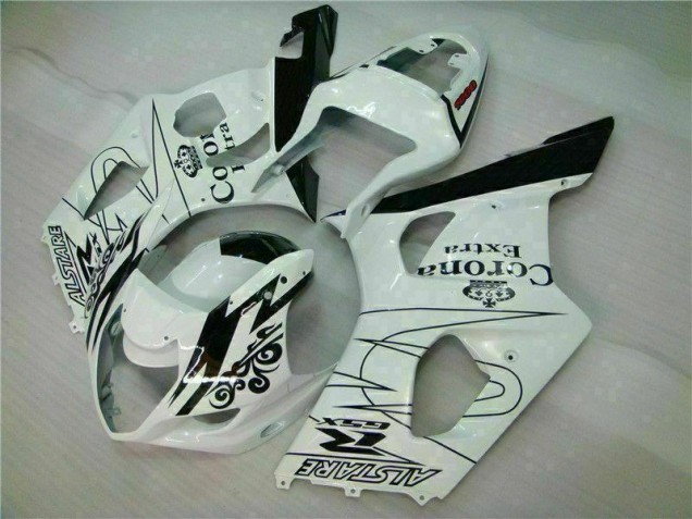 Branco Kit Carenagem Suzuki GSXR 1000 K3 2003-2004 Branco Kit Carenagem Suzuki GSXR 1000 K3 2003-2004