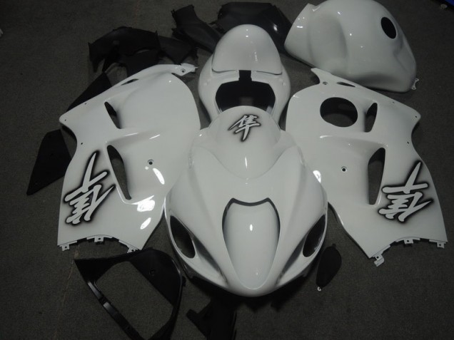 Branco Kit Carenagem Suzuki GSXR 1300 Hayabusa 1996-2007 Branco Kit Carenagem Suzuki GSXR 1300 Hayabusa 1996-2007