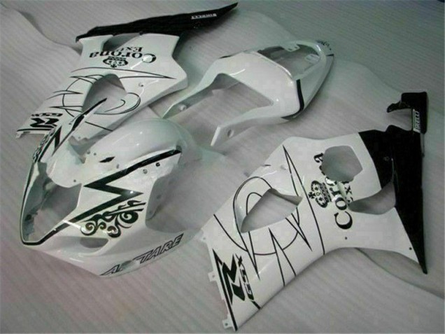 Branco Kit Completo Carenagem Suzuki GSXR 1000 K3 2003-2004 Branco Kit Completo Carenagem Suzuki GSXR 1000 K3 2003-2004