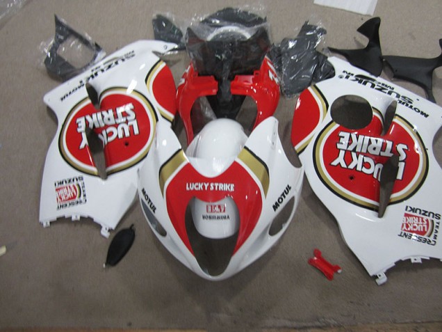 Branco Lucky Strike Motul Carenagem Suzuki GSXR 1300 Hayabusa 1996-2007 Branco Lucky Strike Motul Carenagem Suzuki GSXR 1300 Hayabusa 1996-2007