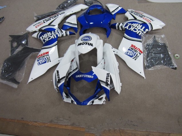 Branco Lucky Strike Motul Carenagem Suzuki GSXR 750 K11 2011-2021 Branco Lucky Strike Motul Carenagem Suzuki GSXR 750 K11 2011-2021