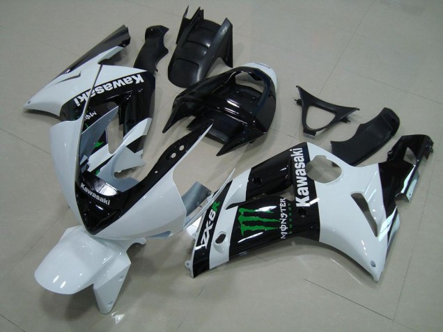 Branco Monster Abs Kits Completos Carenagem Kawasaki ZX6R 2005-2006 Branco Monster Abs Kits Completos Carenagem Kawasaki ZX6R 2005-2006