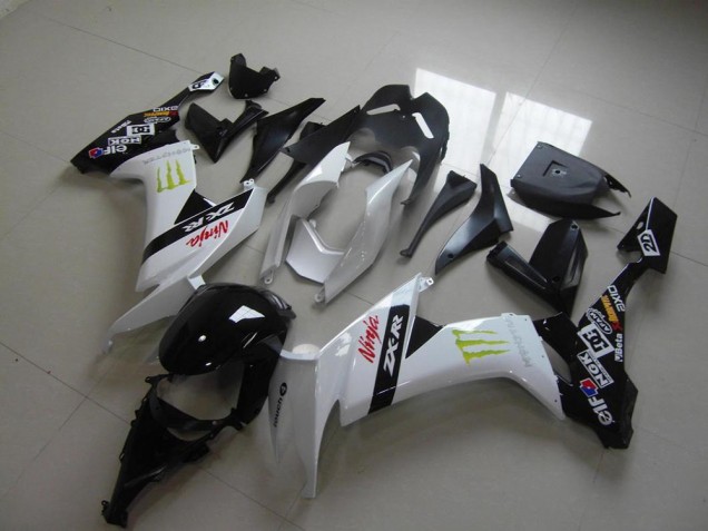 Branco Monster Carenagem Kawasaki ZX10R 2008-2010 Branco Monster Carenagem Kawasaki ZX10R 2008-2010