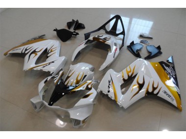 Branco Ouro Chama Carenagem Honda VFR 800 2002-2013