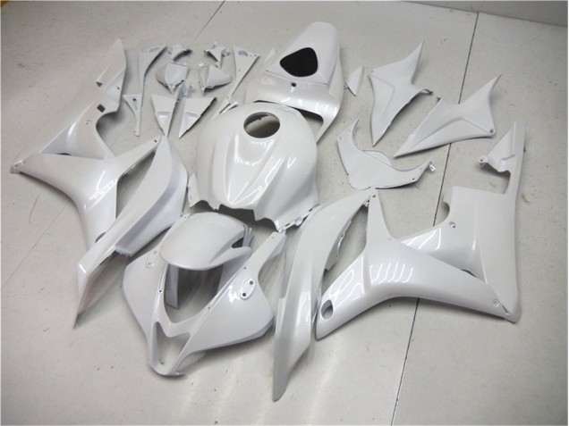 Branco Pérola Abs Carenagem Honda CBR 600RR 2007-2008 Branco Pérola Abs Carenagem Honda CBR 600RR 2007-2008