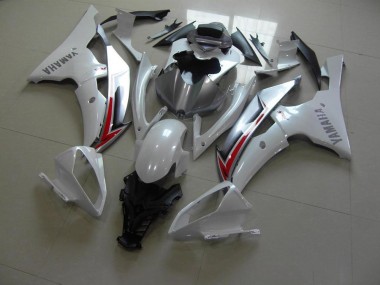 Branco Pérola Prata Carenagem Yamaha R6 2008-2016