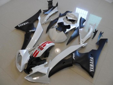 Branco Pérola & Preto 58 Sic Carenagem Yamaha R6 2008-2016