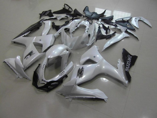 Branco Pérola & Preto Carenagem Suzuki GSXR 1000 K9 2009-2016 Branco Pérola & Preto Carenagem Suzuki GSXR 1000 K9 2009-2016