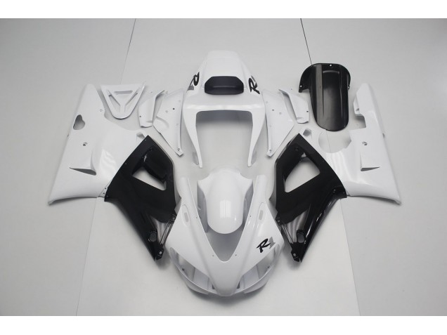 Branco Pérola Preto Carenagem Yamaha R1 1998-1999 Branco Pérola Preto Carenagem Yamaha R1 1998-1999