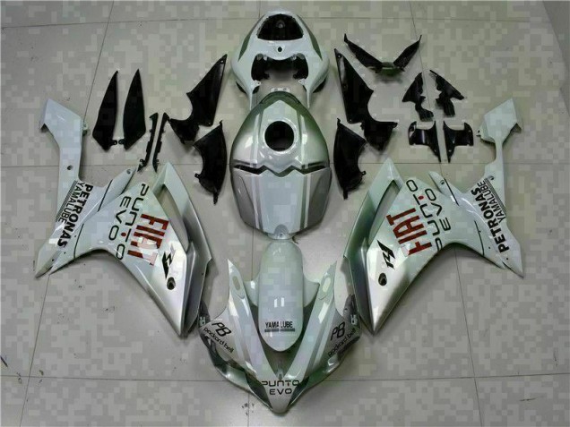 Branco Plásticos Yamaha R1 2007-2008 Branco Plásticos Yamaha R1 2007-2008