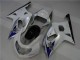Branco Prata Carenagem Suzuki GSXR 600 / 750 K1 K2 K3 2001-2003 Branco Prata Carenagem Suzuki GSXR 600 / 750 K1 K2 K3 2001-2003