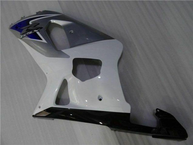 Branco Prata Carenagem Suzuki GSXR 600 / 750 K1 K2 K3 2001-2003 Branco Prata Carenagem Suzuki GSXR 600 / 750 K1 K2 K3 2001-2003