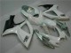 Branco Prata Plástico Suzuki GSXR 600 / 750 K6 2006-2007 Branco Prata Plástico Suzuki GSXR 600 / 750 K6 2006-2007