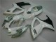 Branco Prata Plásticos Suzuki GSXR 600 / 750 K6 2006-2007 Branco Prata Plásticos Suzuki GSXR 600 / 750 K6 2006-2007