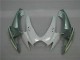 Branco Prata Plásticos Suzuki GSXR 600 / 750 K6 2006-2007 Branco Prata Plásticos Suzuki GSXR 600 / 750 K6 2006-2007