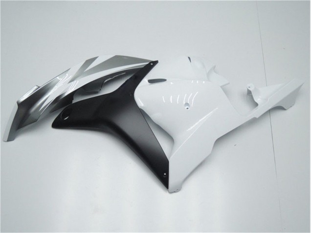 Branco Prata Preto Carenagem Honda CBR 600RR 2009-2012 Branco Prata Preto Carenagem Honda CBR 600RR 2009-2012