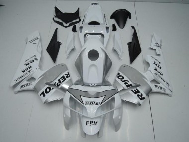 Branco Prata Preto Repsol Carenagem Honda CBR 600RR 2005-2006