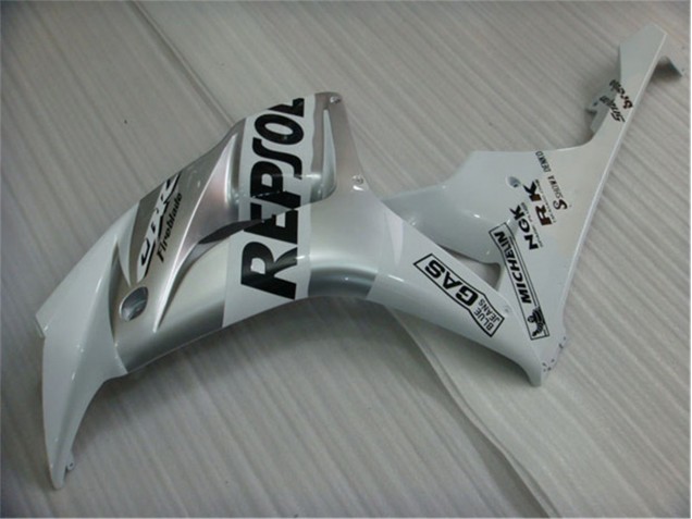 Branco Prata Preto Repsol Plástico Honda CBR 1000RR 2004-2005 Branco Prata Preto Repsol Plástico Honda CBR 1000RR 2004-2005