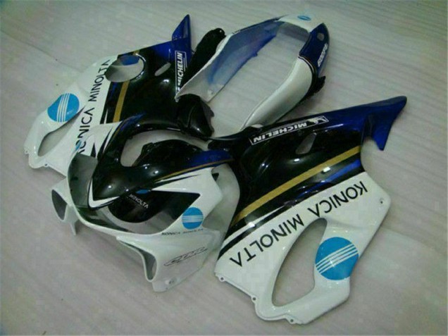 Branco Preto Abs Kits Carenagem Honda CBR 600 F4i 2004-2007