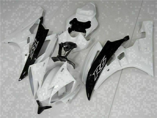 Branco Preto Abs Kits Carenagem Yamaha R6 2006-2007 Branco Preto Abs Kits Carenagem Yamaha R6 2006-2007