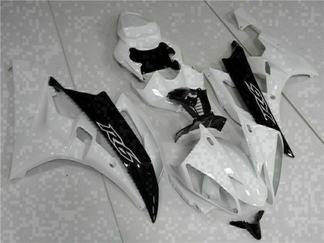 Branco Preto Abs Kits Carenagem Yamaha R6 2006-2007 Branco Preto Abs Kits Carenagem Yamaha R6 2006-2007