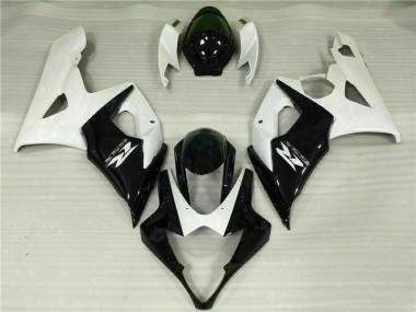 Branco Preto Abs Kits Completos Carenagem Suzuki GSXR 1000 K5 2005-2006