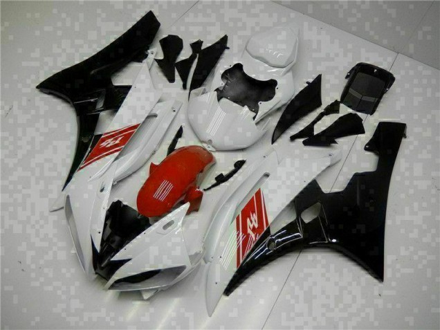 Branco Preto Abs Kits Completos Carenagem Yamaha R6 2006-2007