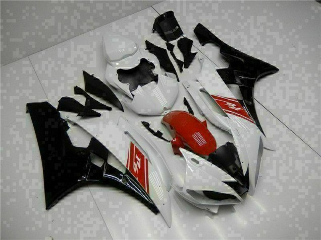 Branco Preto Abs Kits Completos Carenagem Yamaha R6 2006-2007