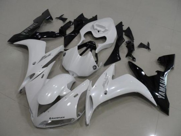Branco Preto Abs Plástico Yamaha R1 2004-2006 Branco Preto Abs Plástico Yamaha R1 2004-2006