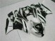 Branco Preto Abs Plásticos Kawasaki ZX6R 2009-2012 Branco Preto Abs Plásticos Kawasaki ZX6R 2009-2012