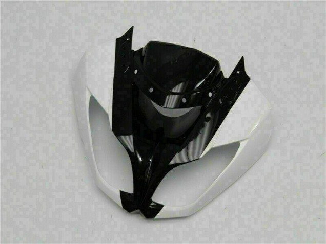 Branco Preto Abs Plásticos Kawasaki ZX6R 2009-2012 Branco Preto Abs Plásticos Kawasaki ZX6R 2009-2012