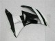 Branco Preto Abs Plásticos Kawasaki ZX6R 2009-2012 Branco Preto Abs Plásticos Kawasaki ZX6R 2009-2012